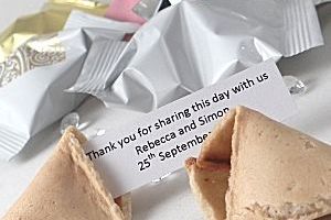 personalised wedding fortune cookies