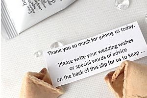 wedding wishes wedding fortune cookies